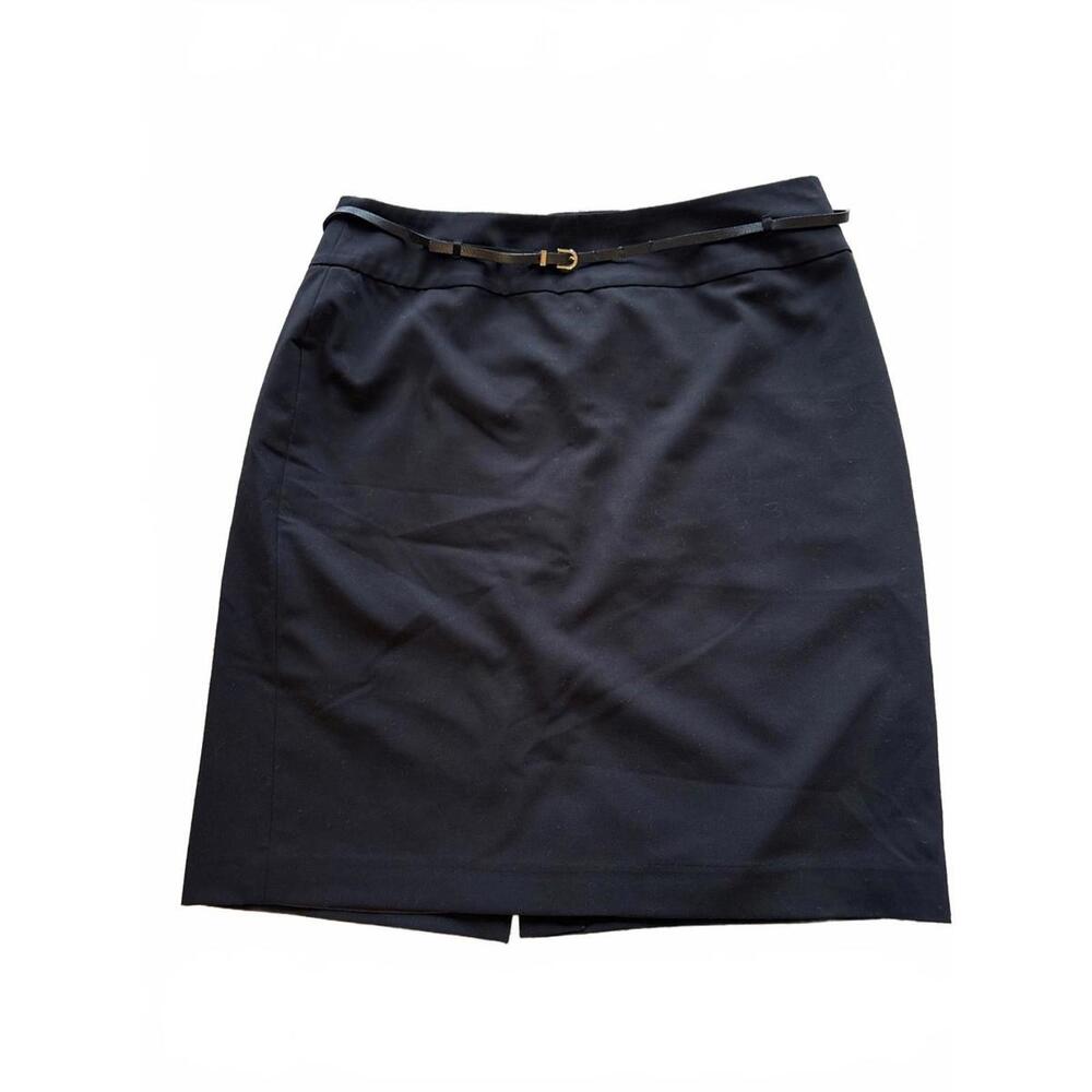 Liz Claiborne Size 12 Skirt Black Pencil Cut Lined Knee Length‎ NEW without tags